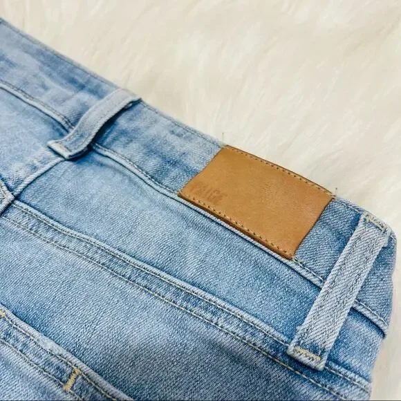 Paige Denim Atley Ankle Flare Jeans High Waist Floretta Destructed Size 24